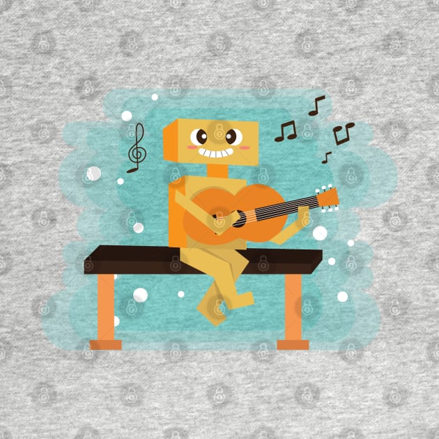 cartoon cute music instrument by Quenini